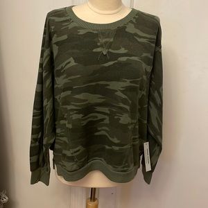 Sweet Romeo green camo sweater.